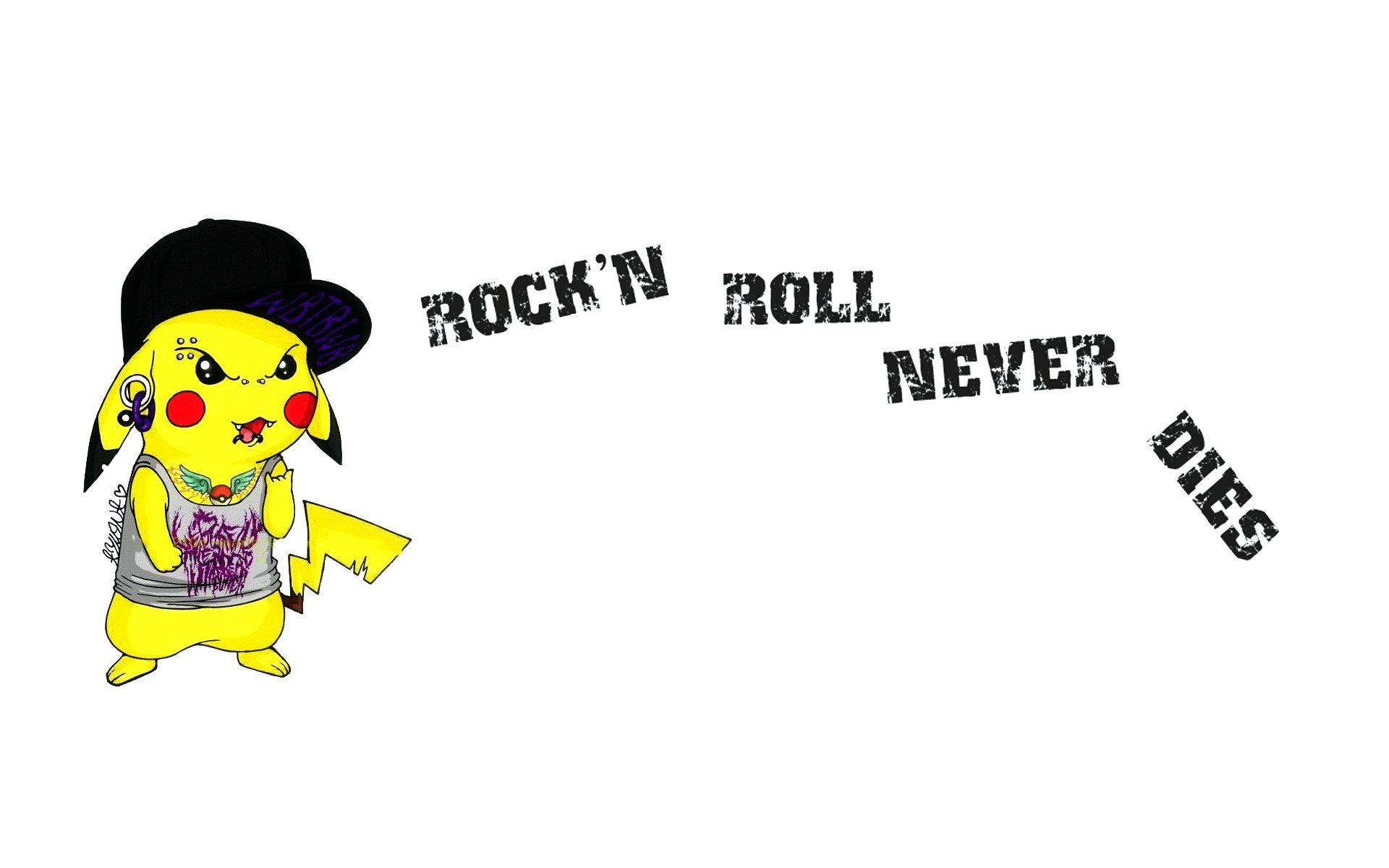 pikachu rock n roll tatuaż