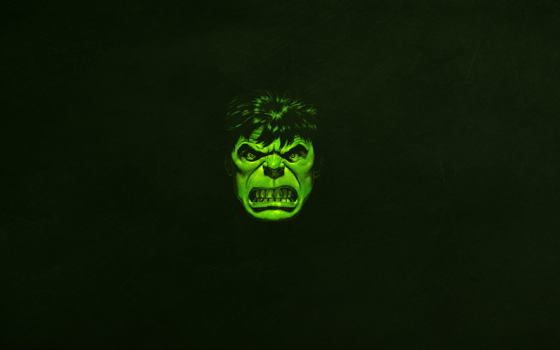 hulk marvel comics green evil face minimalism