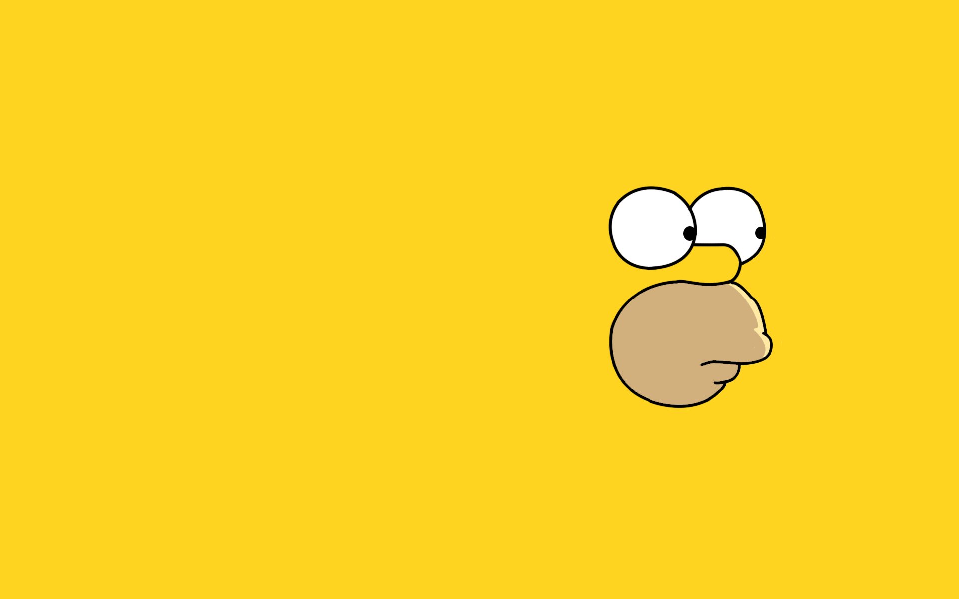 simpsons homero minimalismo cara mirada