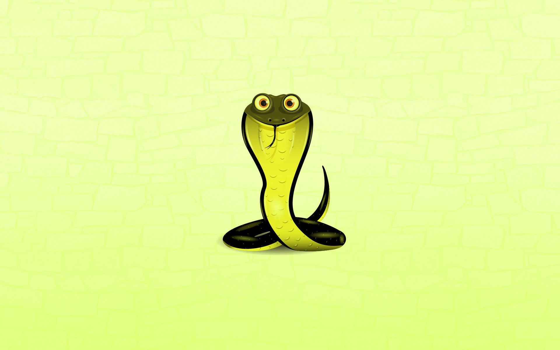 cobra serpiente fondo verde ojos minimalismo