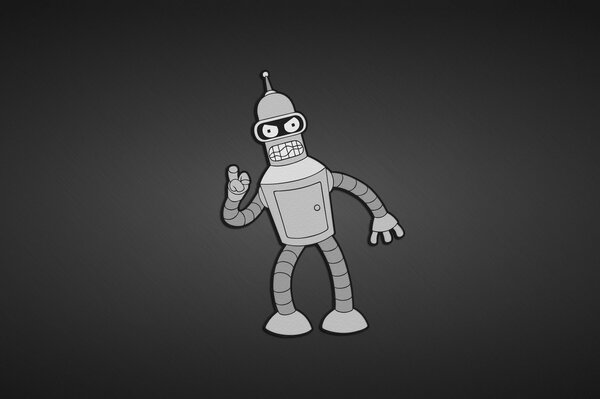 Futurama. Minimalismus, der Roboter aus der Serie