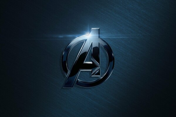 Dark blue Avengers logo