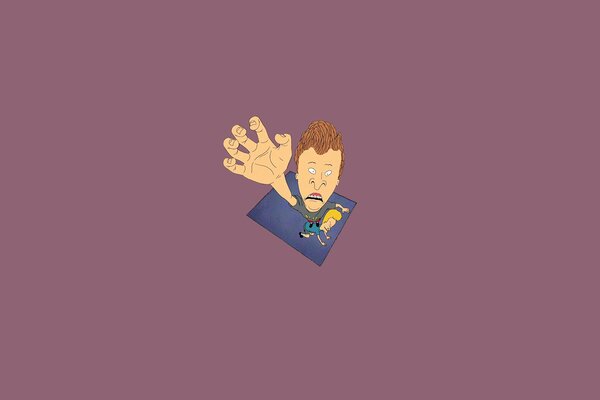 Dessin de Beavis et Butthead dans le style du minimalisme