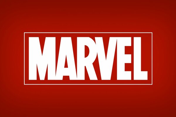 Logotipo de marvel sobre fondo rojo