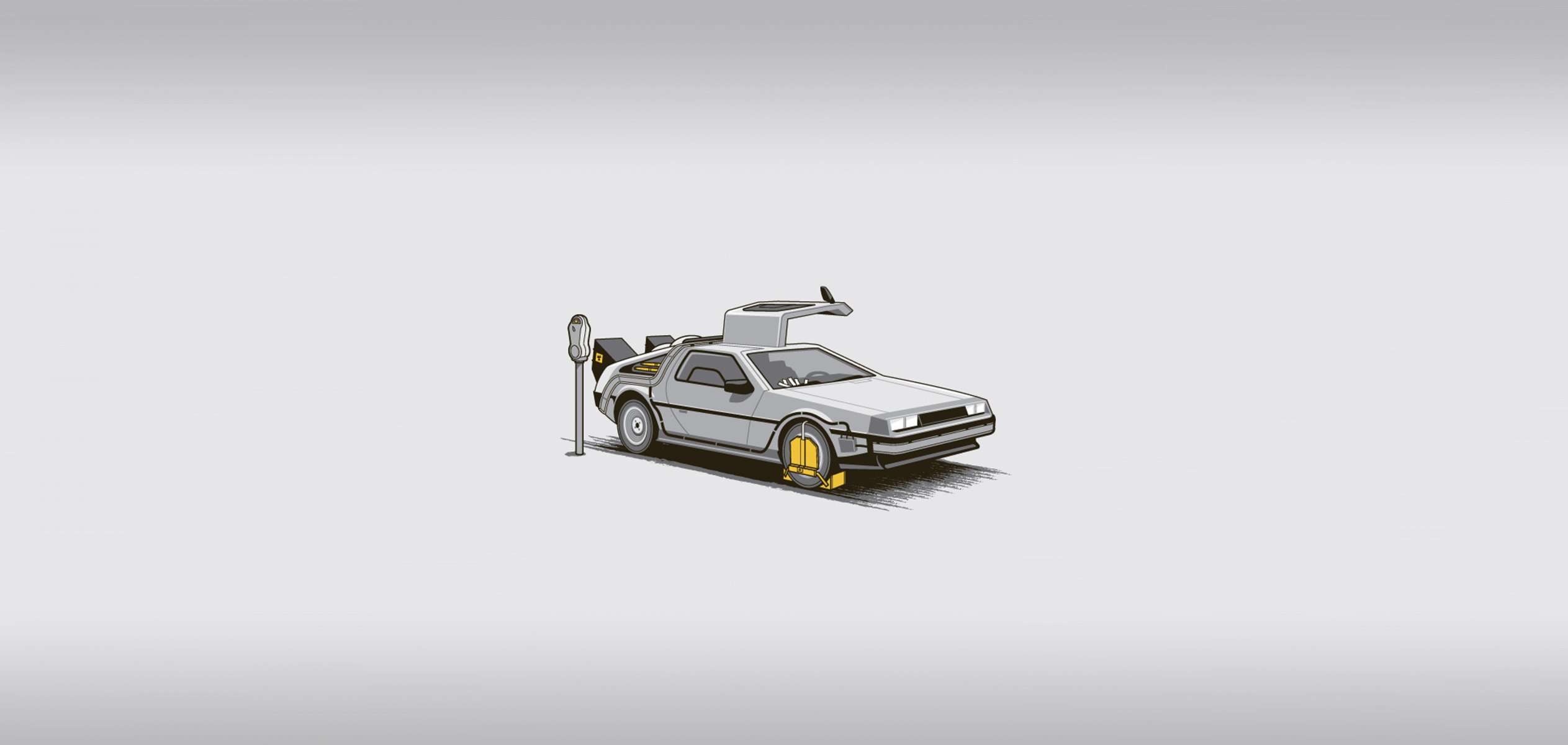 machine time machine back to the future film fine parking minimalism