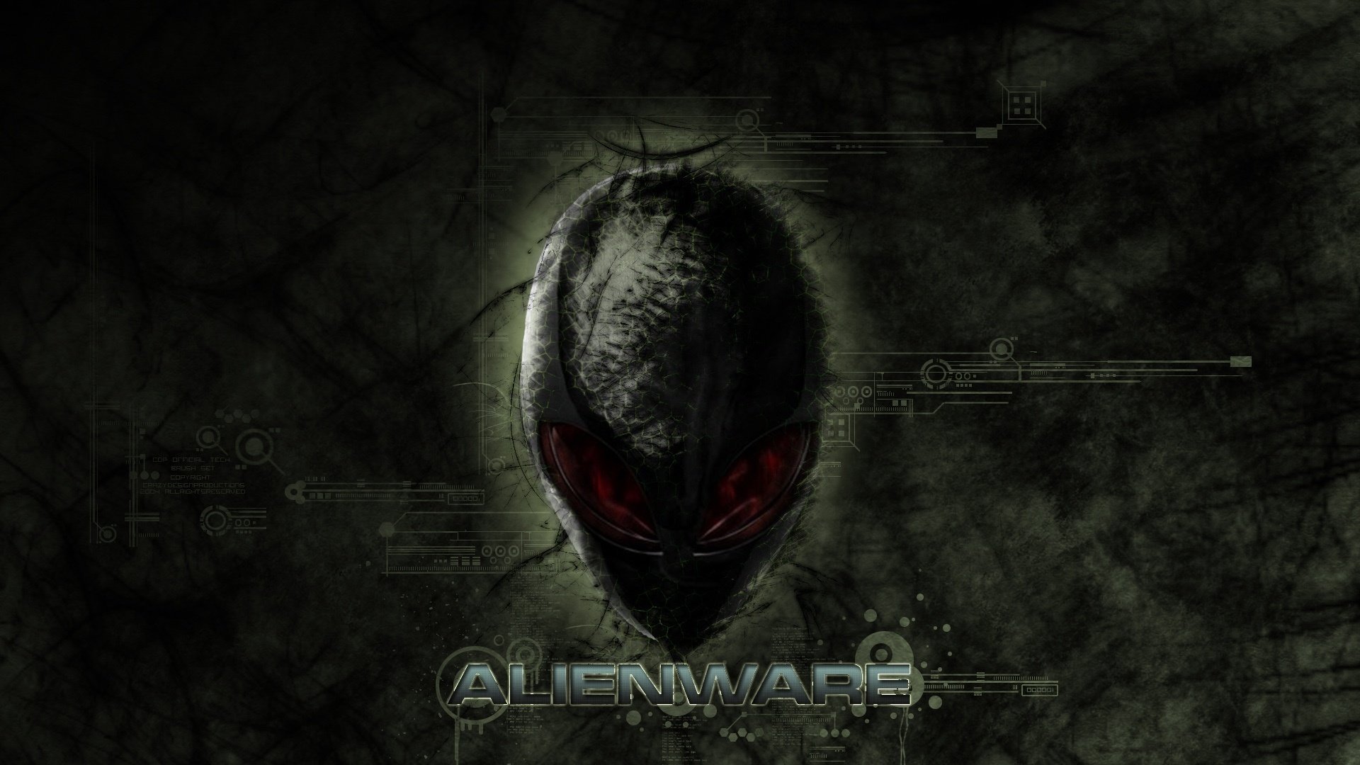 trangers alienware logo alien alien head