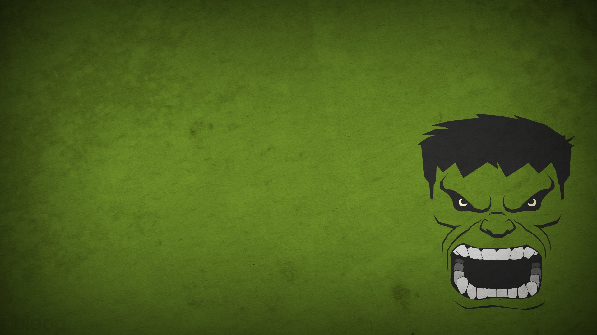 hulk minimalism drawing image 1920x1080