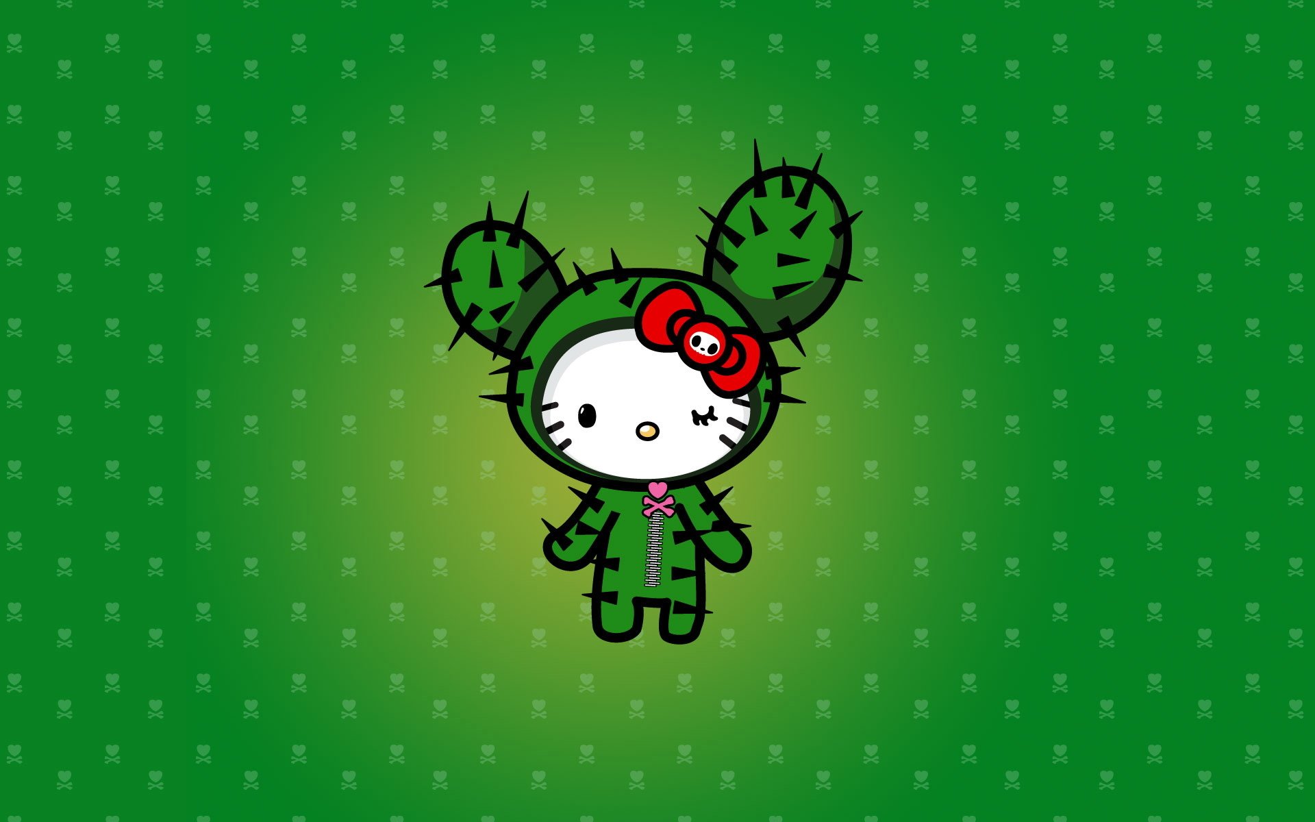 bonjour kitty cactus épines coeur