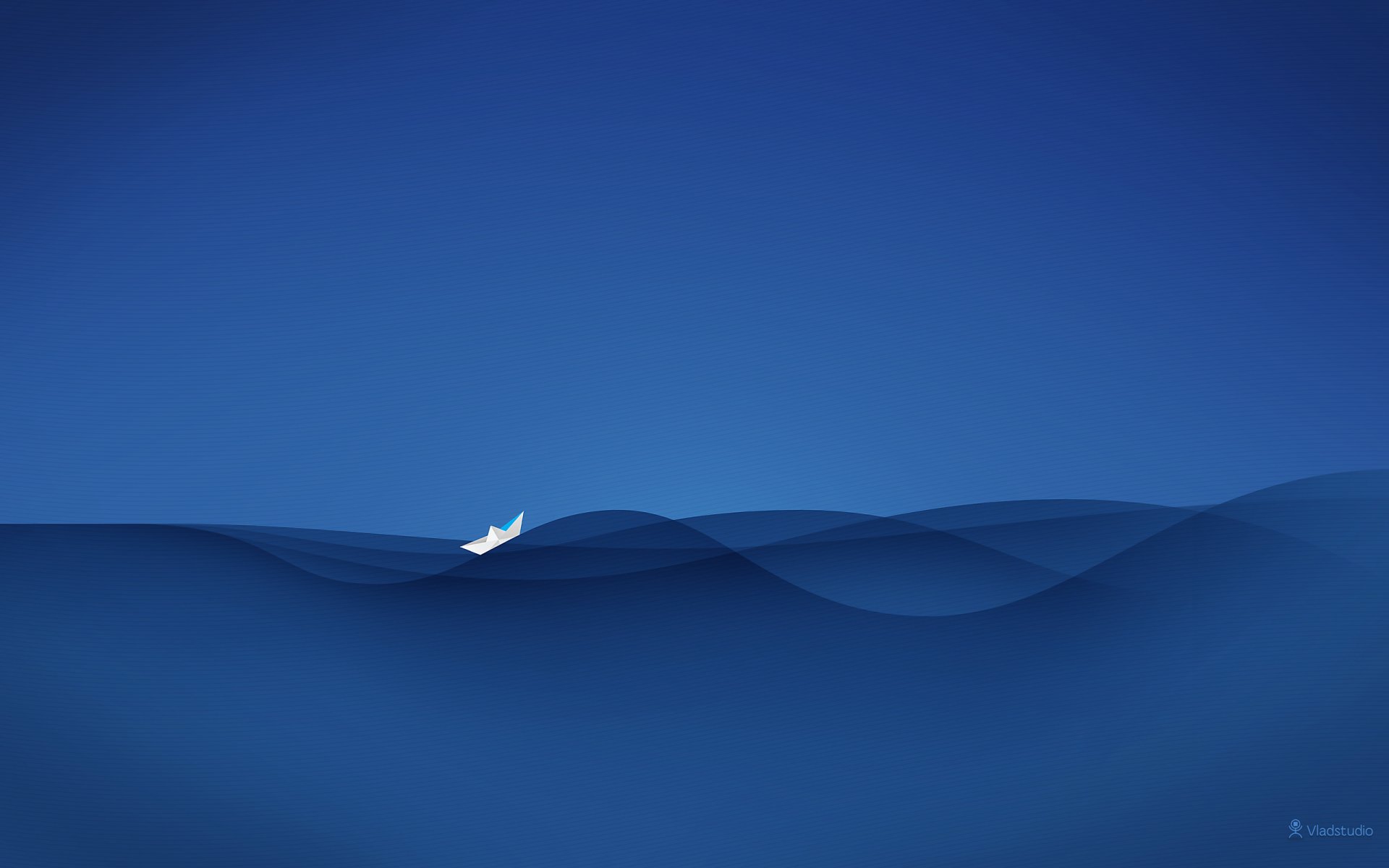 blue boat sea wave