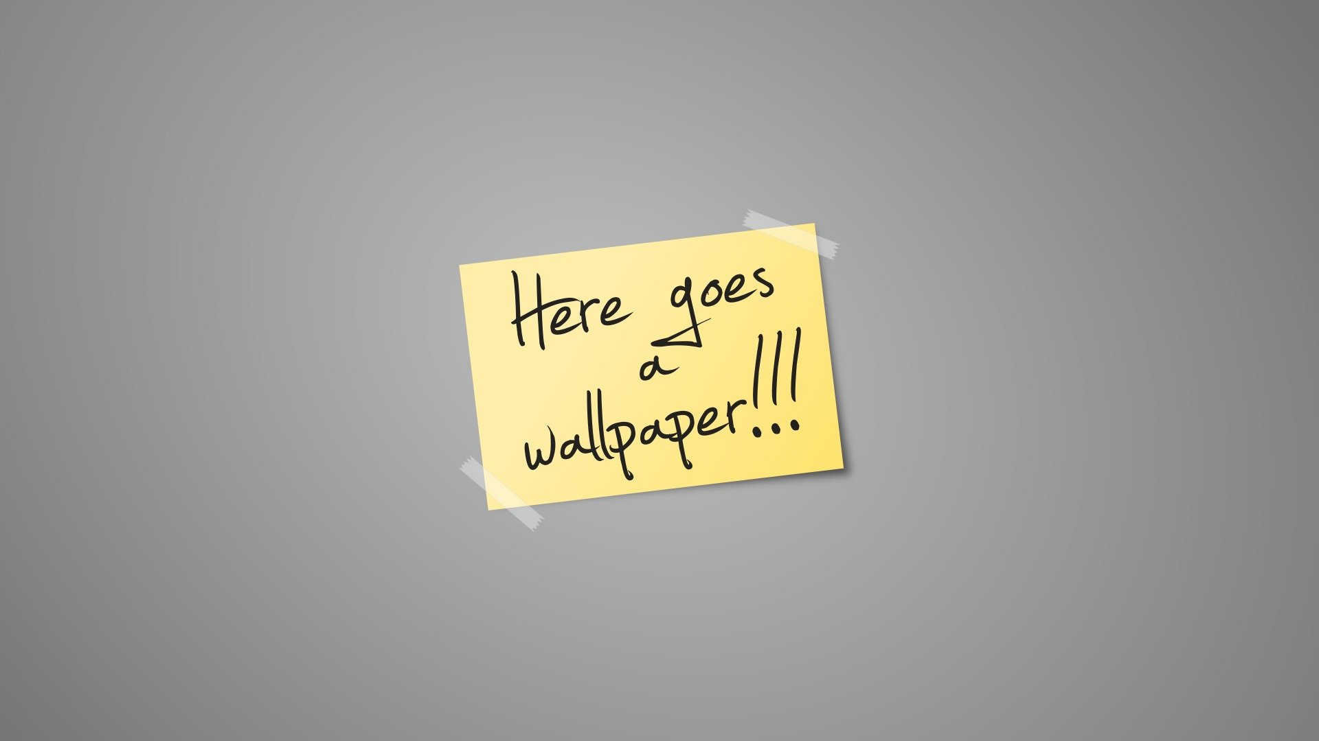 here goes a wallpaper minimalism sticker paper inscription words lettering 1920x1080