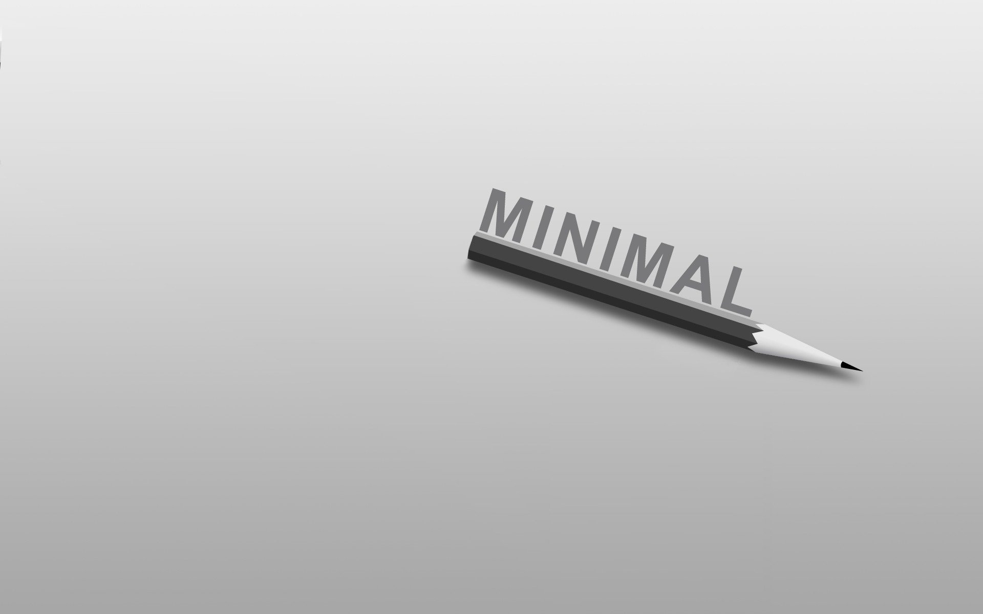 minimalism pencil inscription word lettering 1920x1200