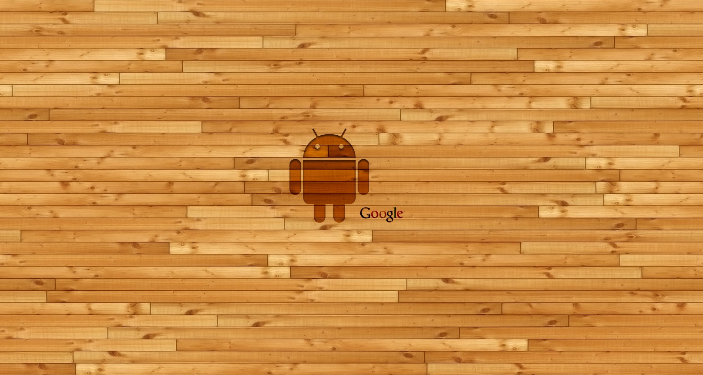 google android google android wooden wall logo