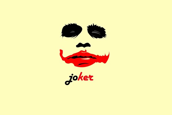 Boca, nariz y ojos del Joker