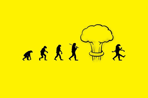Human evolution after a nuclear explosion