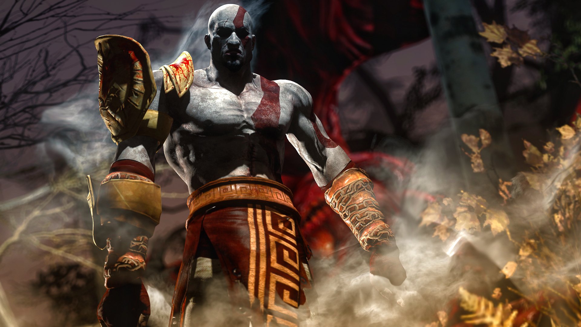 kratos dio della guerra sony dio rendering uomo