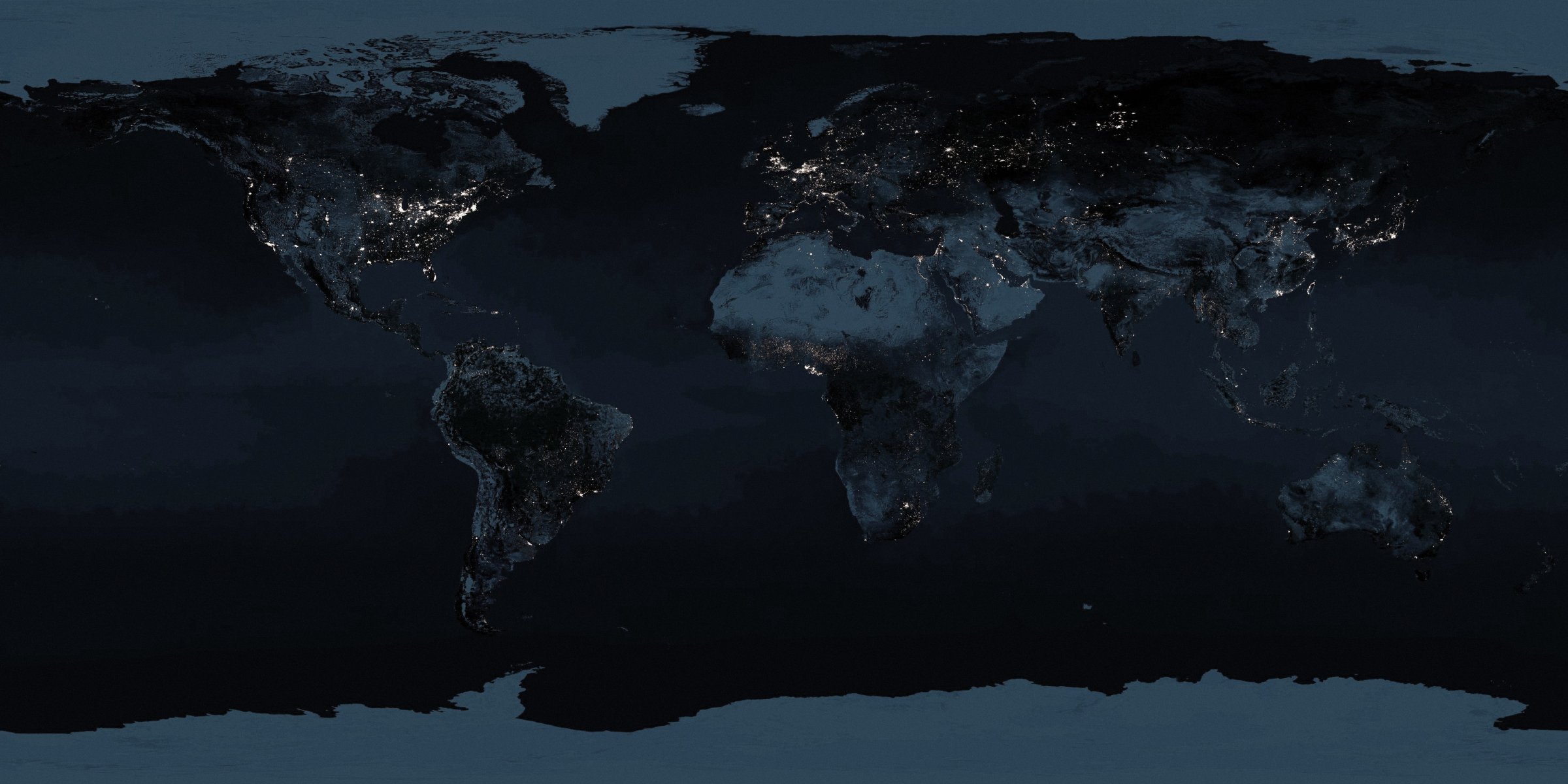 mapa noche luz