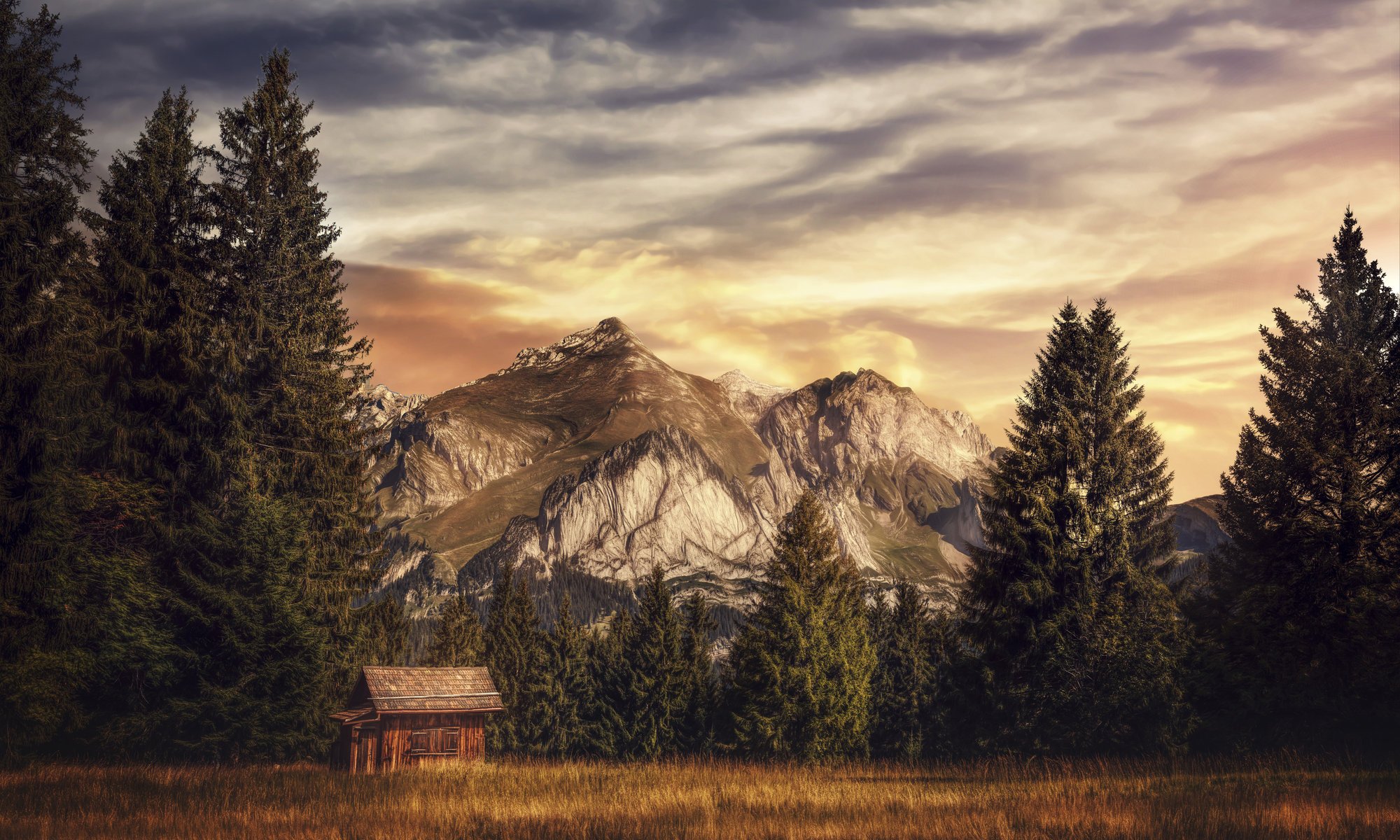 landsitz haus berge verarbeitung