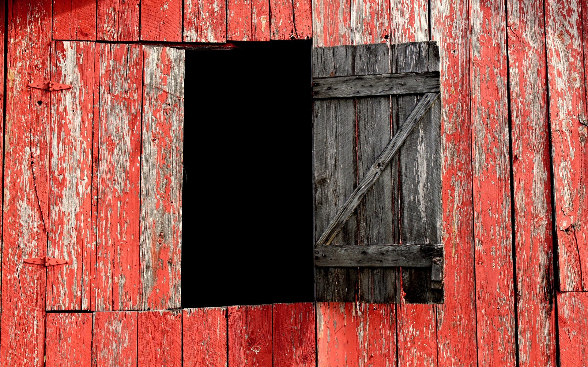 granero rojo pizarra ventana