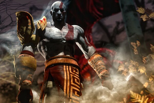 Kratos dio della guerra, uomo forte