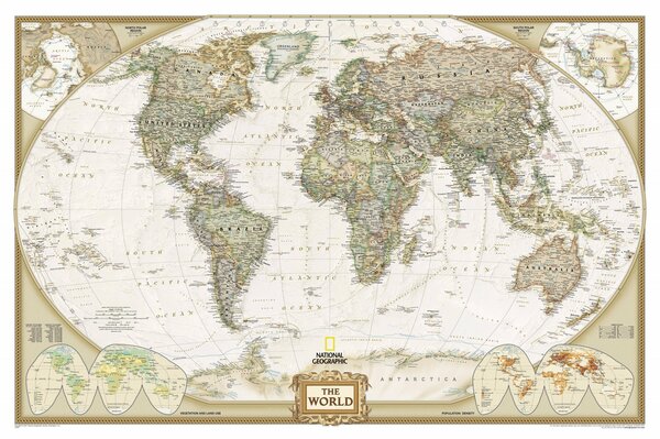 Old large-size world maps