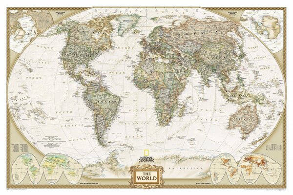 Mapas antiguos del mundo de gran Tamaño