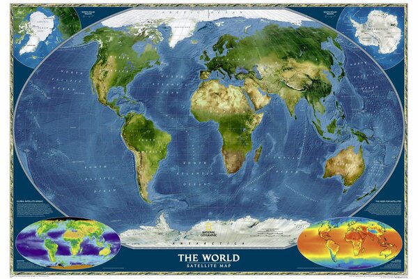 Color expanded world map
