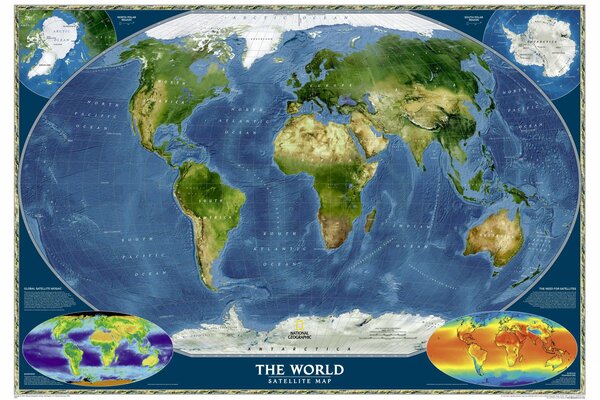 Mappa del mondo spiegata a colori