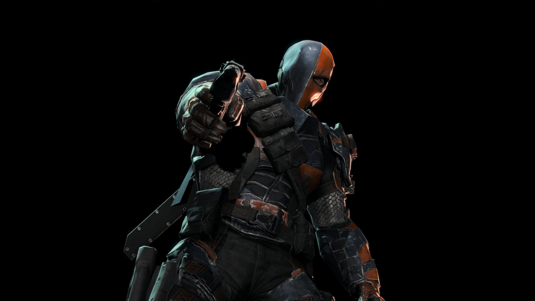 batman: arkham origins batman: arkham annals deathstroke deathstroke slade wilson slade wilson maska broń