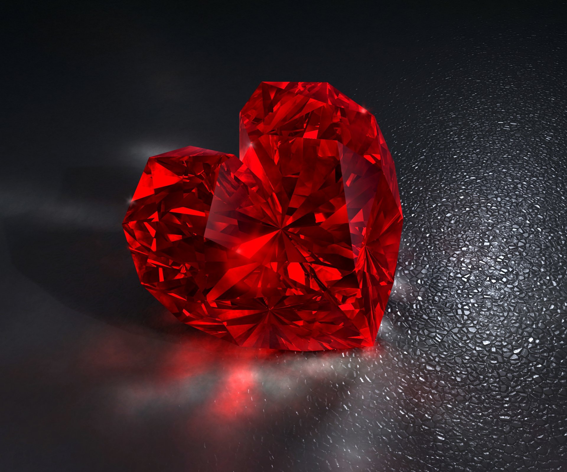 diamante brillante dsr rosso cuore diamante