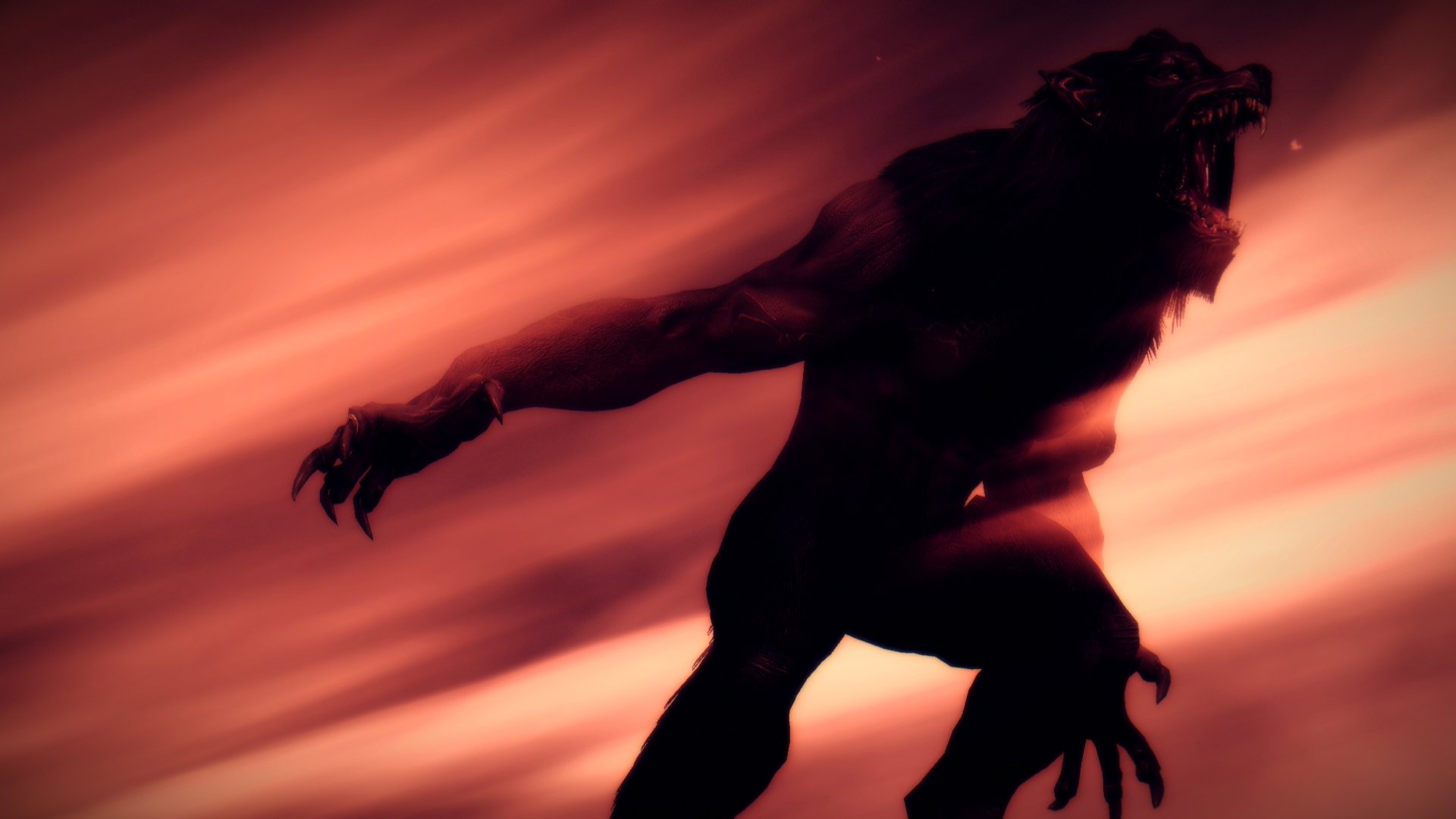 werewolf beast creepy fall fangs rendering