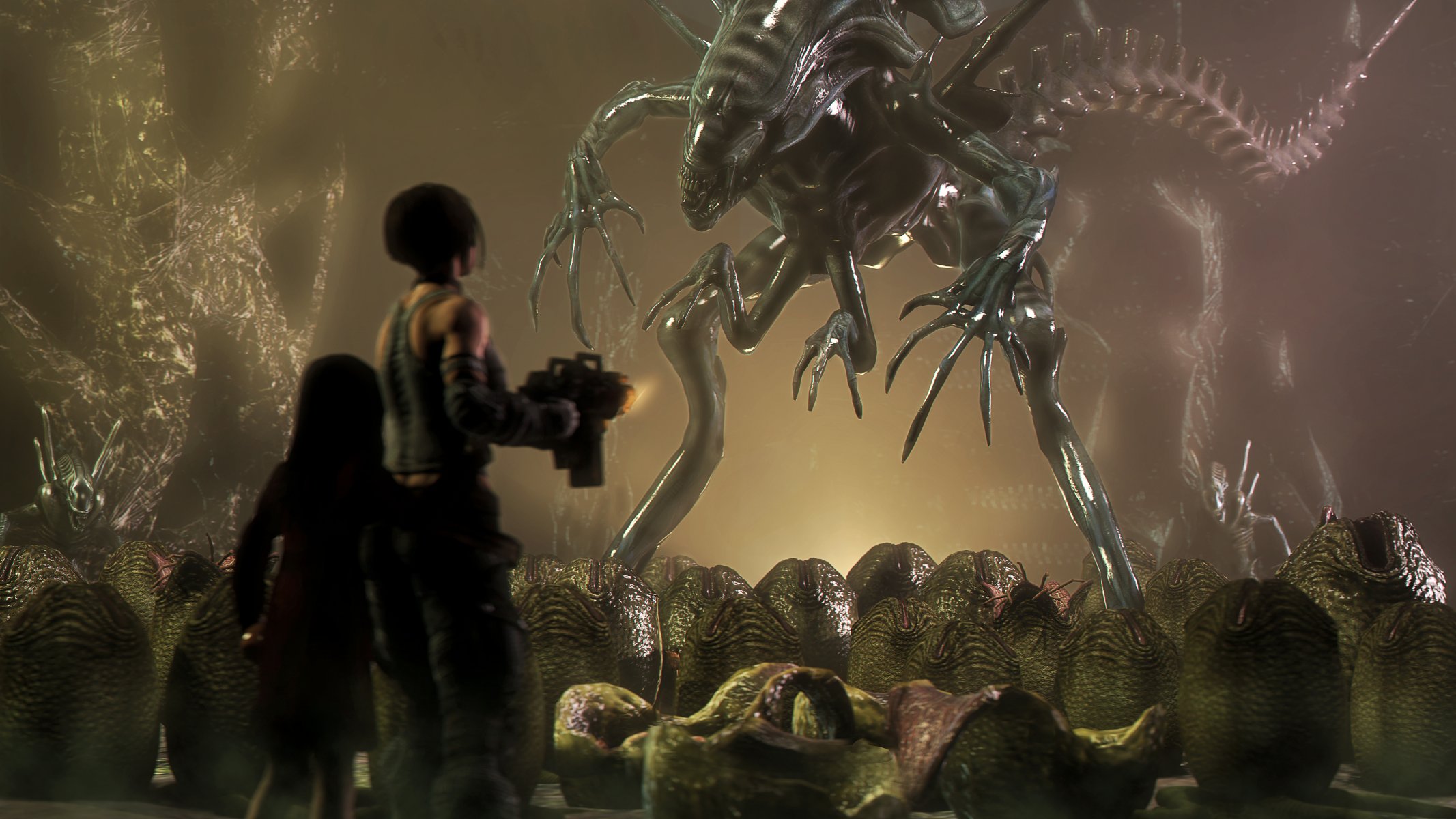 triszka triszka nowak bulletstorm xenomorph queen xenomorph queen alien ovomorph egg alma alma wade strach