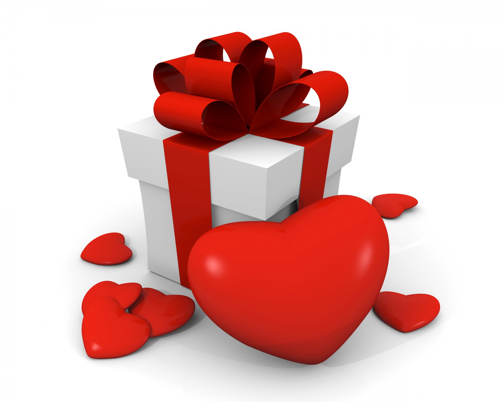 holidays valentine s day gifts heart bow 3d graphics photo