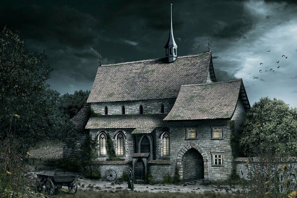 Kościół w stylu gotyckim