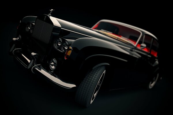 Obraz czarnego Royce a Rollsa