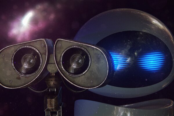 Robot WALL-E ed Eva dal cartone animato WALL-E»