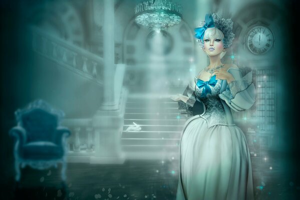 Cinderella at Midnight 3d art