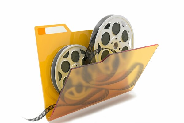 Abstraction of film folders and reels