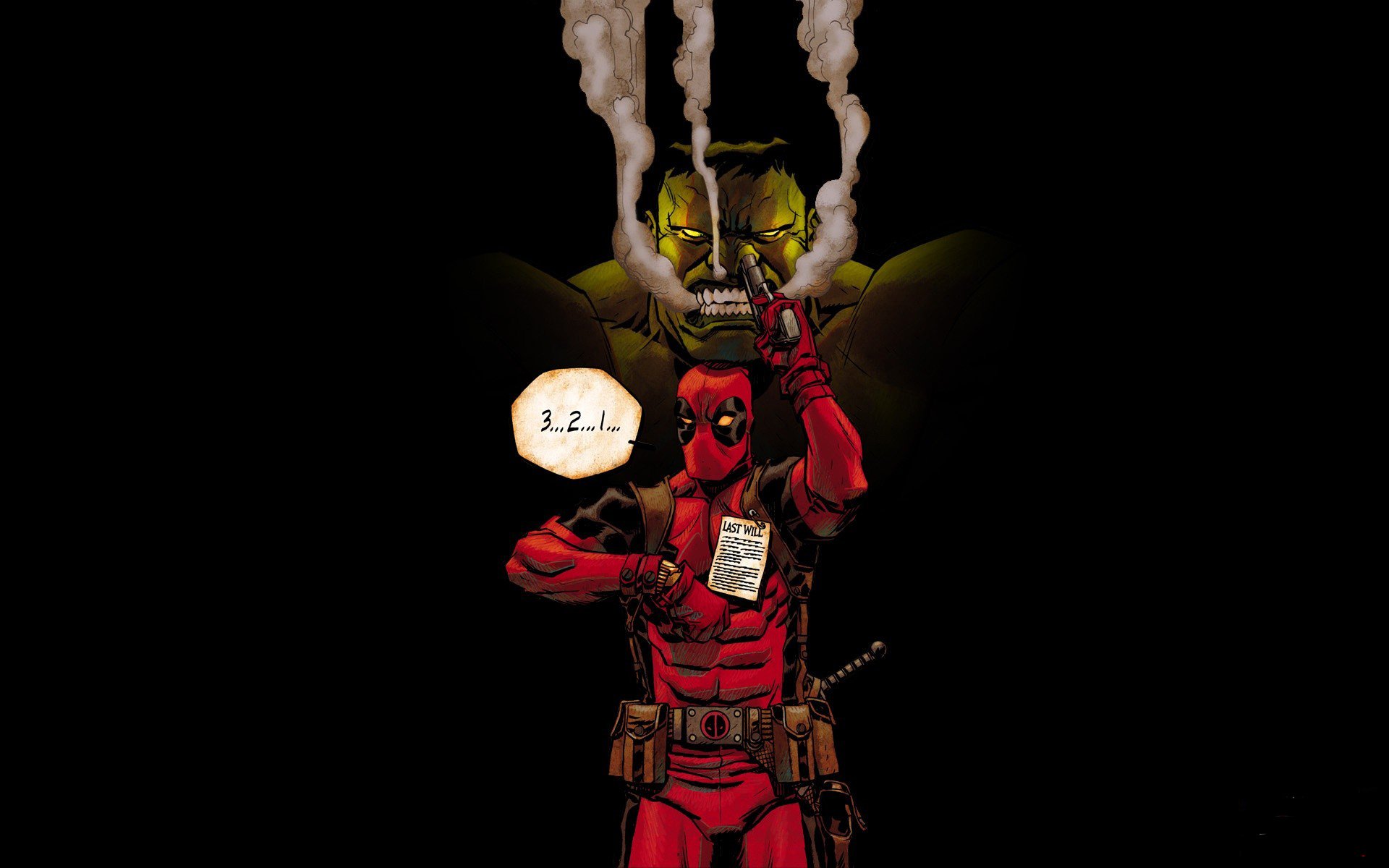 deadpool hulk la bande dessinée le dessin