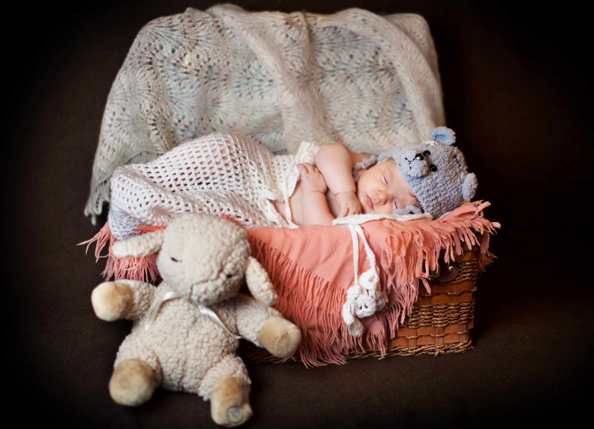 cappello giocattolo sonno cestino bambino