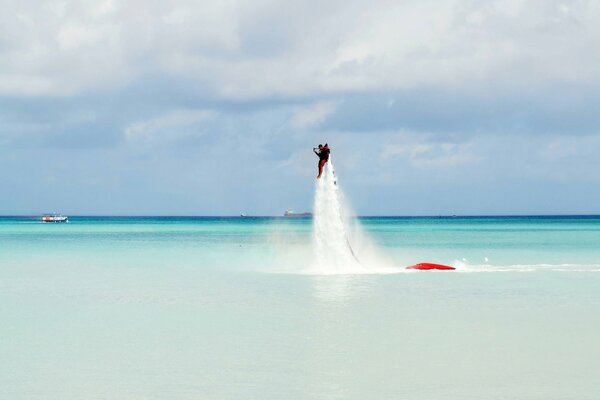 Jet ski aux Maldives