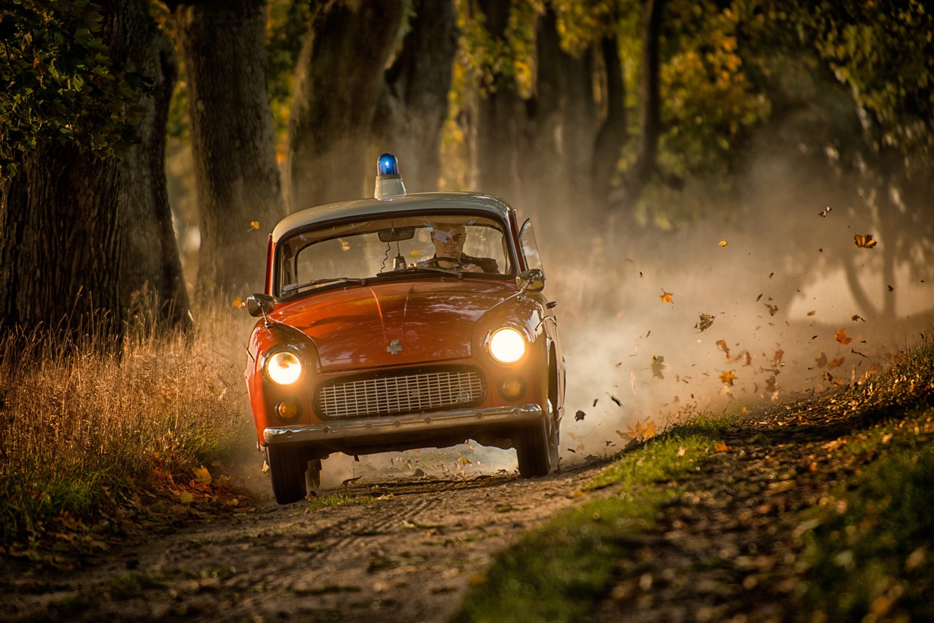 voiture police pressé