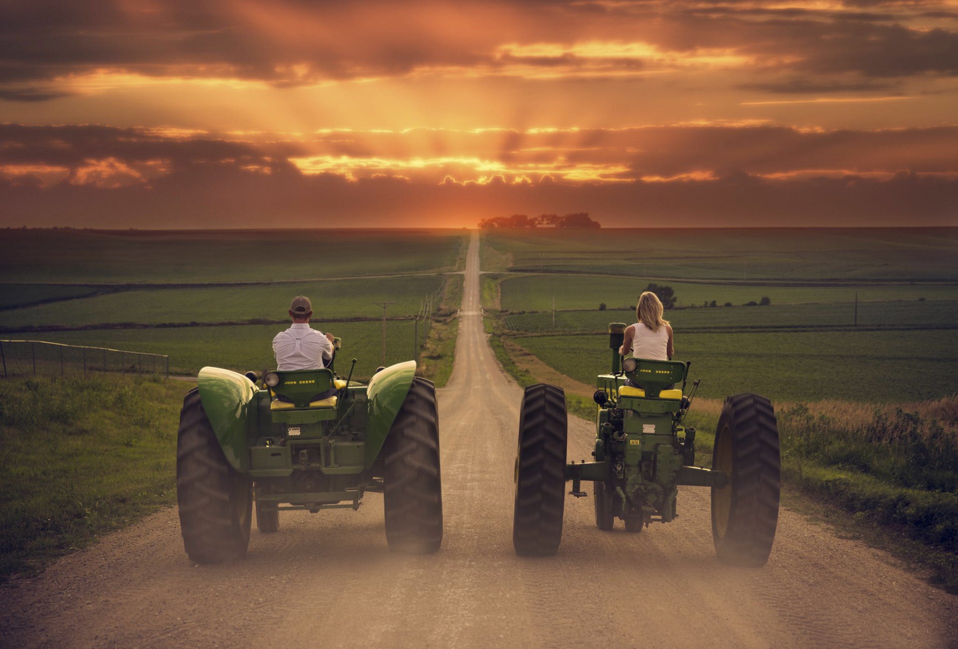 camino campo tractor camino