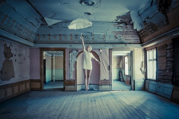 Interior of a studio in a sports school