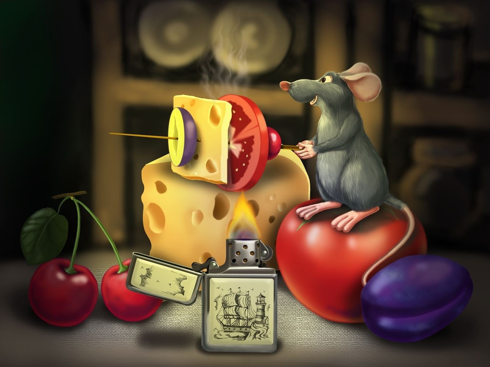 ratatouille food cartoon