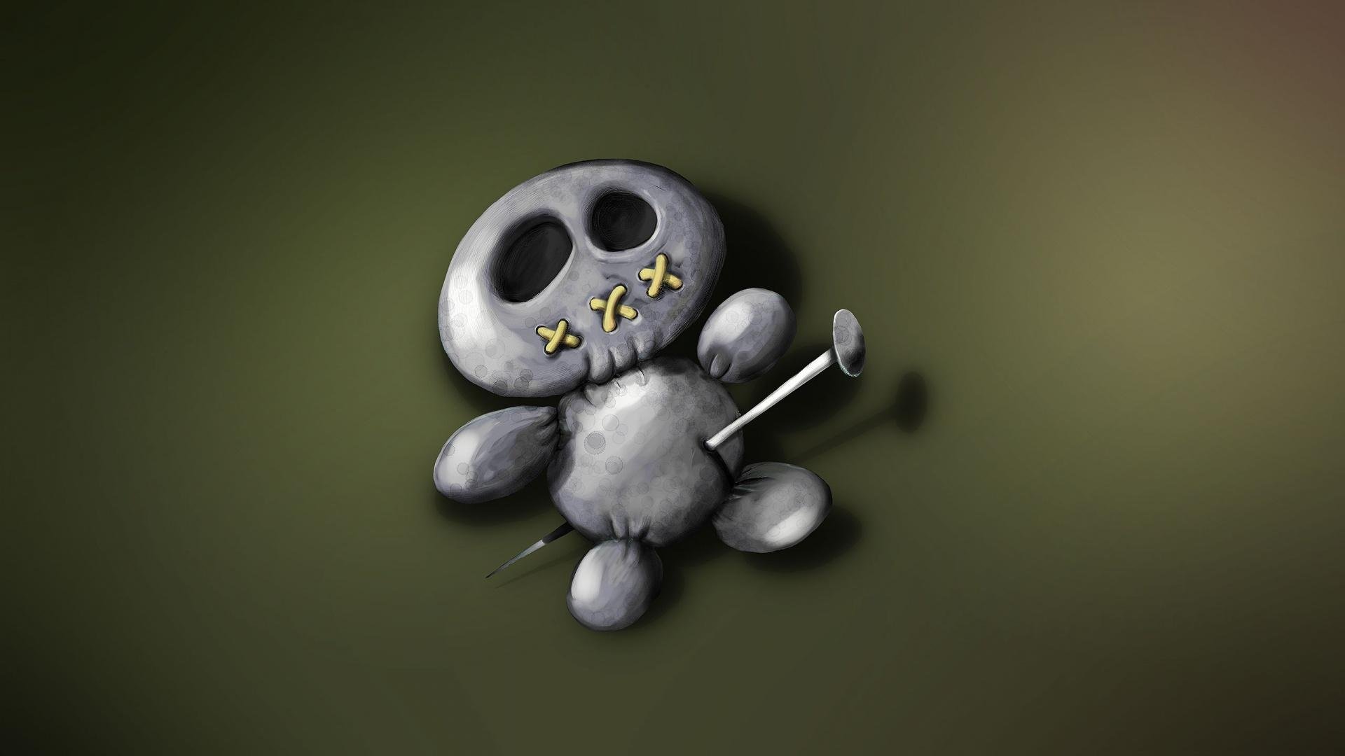 puppe voodoo pin