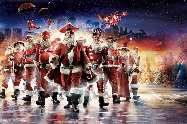 Army of Santa Claus Heroes