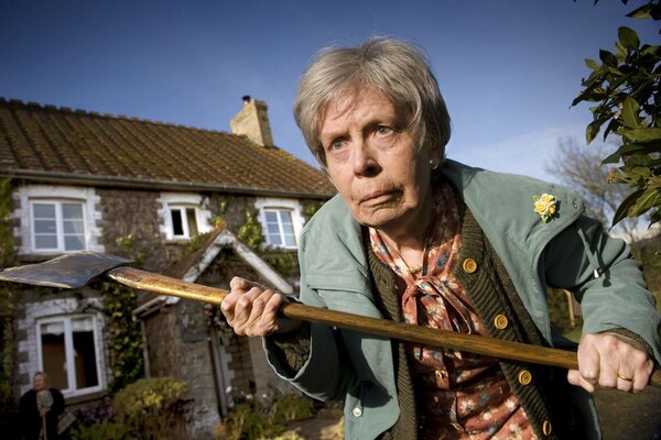 Granny is a psycho with a sharp axe