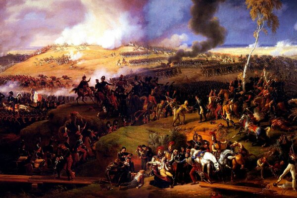 La famosa pintura de Louis Lejeune - la Batalla de Moscú