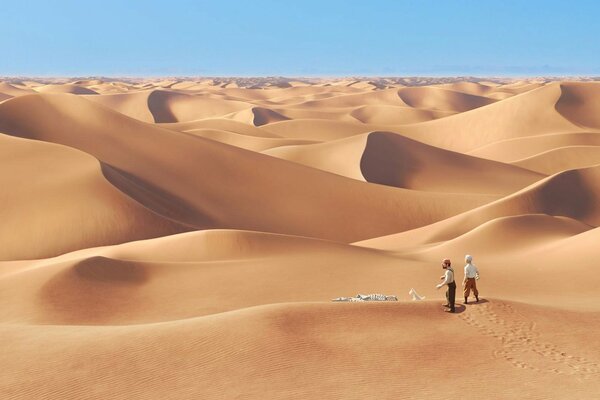 Sito archeologico nel deserto caldo