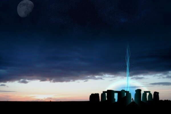 Hermosa pintura en Stonehenge